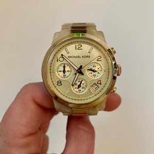 Michael Kors Round BlondeTortoise Watch 38 MM